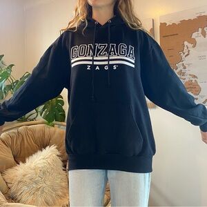Gonzaga Bulldogs Men’s Hoodie Black Zags Pullover Size Large